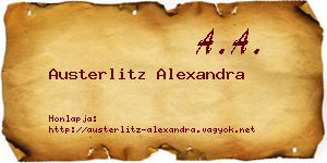 Austerlitz Alexandra névjegykártya
